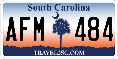 SC license plate AFM484