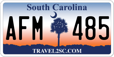 SC license plate AFM485