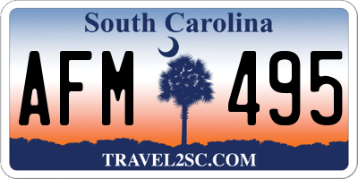 SC license plate AFM495