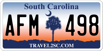 SC license plate AFM498