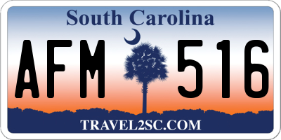 SC license plate AFM516