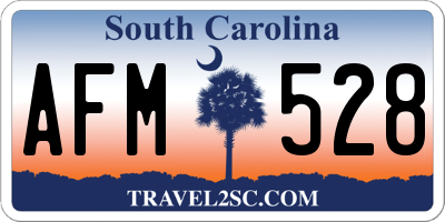 SC license plate AFM528
