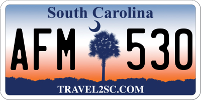 SC license plate AFM530