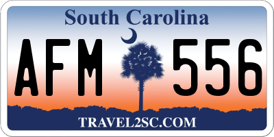 SC license plate AFM556