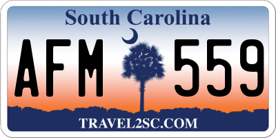 SC license plate AFM559