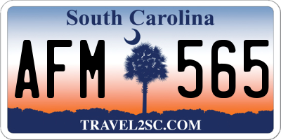 SC license plate AFM565