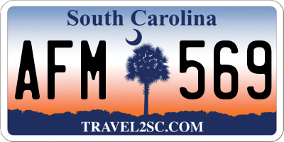 SC license plate AFM569