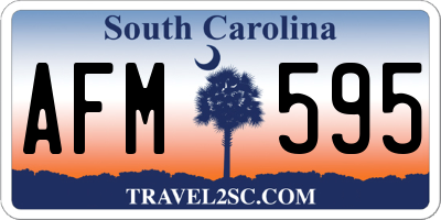 SC license plate AFM595