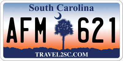 SC license plate AFM621