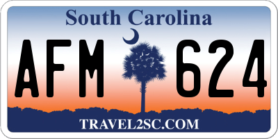 SC license plate AFM624