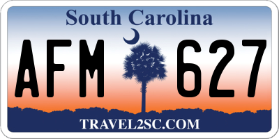 SC license plate AFM627