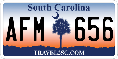 SC license plate AFM656