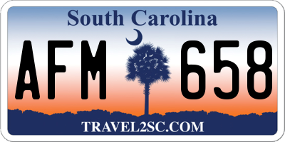 SC license plate AFM658