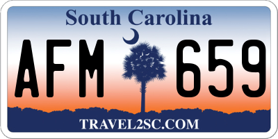SC license plate AFM659