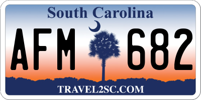 SC license plate AFM682