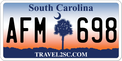 SC license plate AFM698