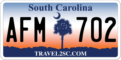SC license plate AFM702