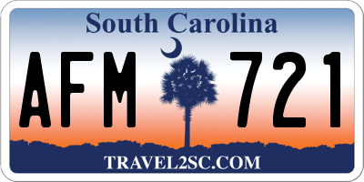 SC license plate AFM721