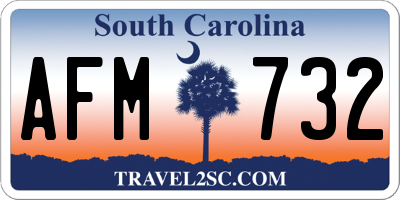 SC license plate AFM732