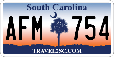 SC license plate AFM754