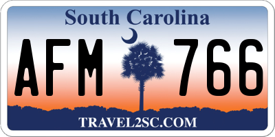 SC license plate AFM766