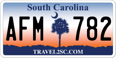 SC license plate AFM782