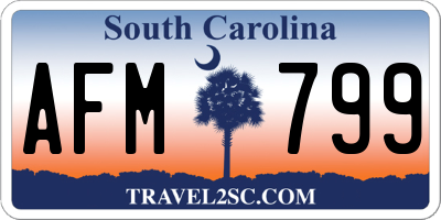 SC license plate AFM799