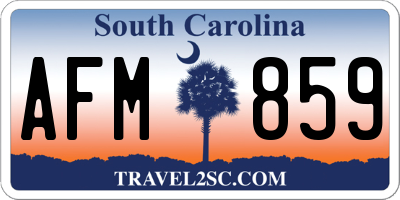 SC license plate AFM859