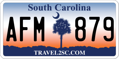 SC license plate AFM879