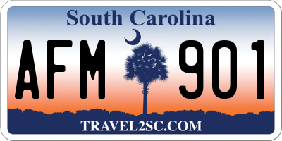 SC license plate AFM901