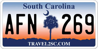 SC license plate AFN269