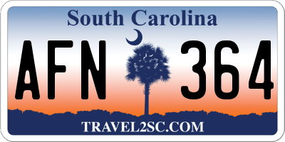 SC license plate AFN364
