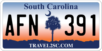 SC license plate AFN391