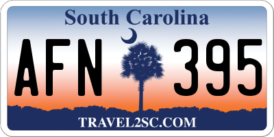 SC license plate AFN395
