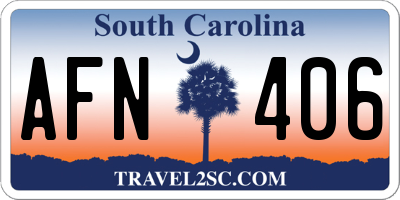 SC license plate AFN406