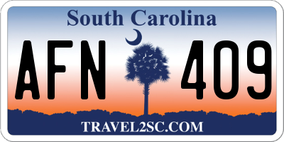 SC license plate AFN409