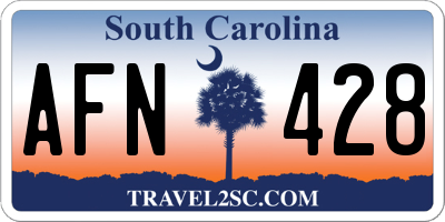 SC license plate AFN428