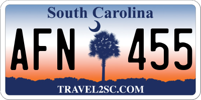 SC license plate AFN455