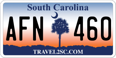 SC license plate AFN460