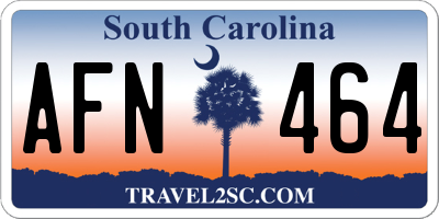 SC license plate AFN464