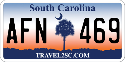 SC license plate AFN469