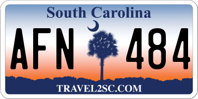 SC license plate AFN484
