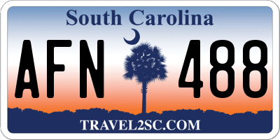 SC license plate AFN488