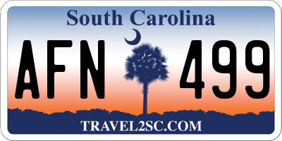 SC license plate AFN499