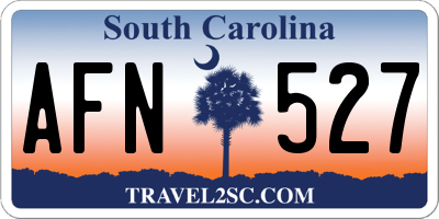 SC license plate AFN527