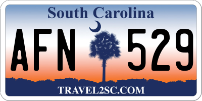 SC license plate AFN529