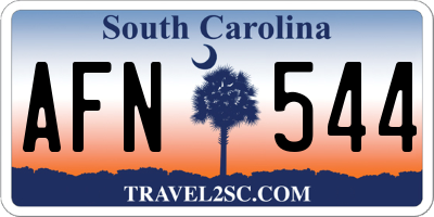 SC license plate AFN544