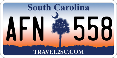 SC license plate AFN558