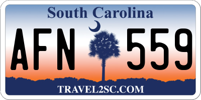 SC license plate AFN559