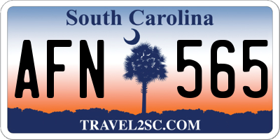 SC license plate AFN565